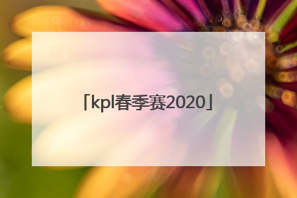 「kpl春季赛2020」kpl春季赛2020赛程回放
